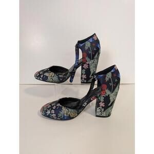 Indigo Rd Floral Block Heel Pumps – Size 7.5M Ankle Strap